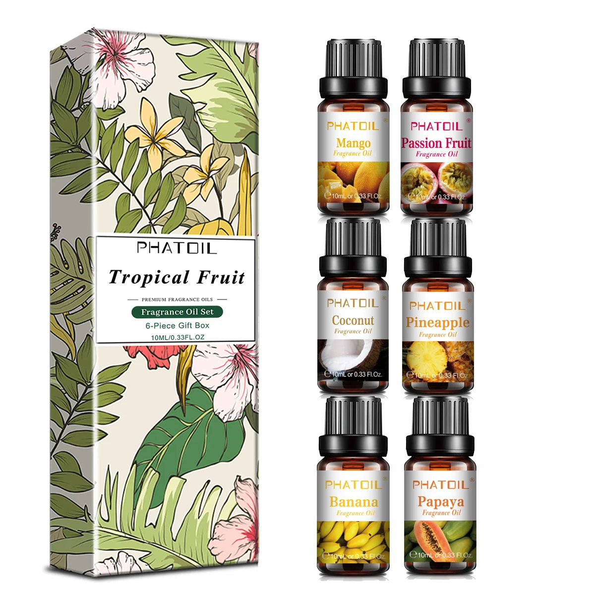 🕯️ Huile essentielle parfumée pour bougies en perles de cire – Collection Tropicale PHATOIL (10 ml)