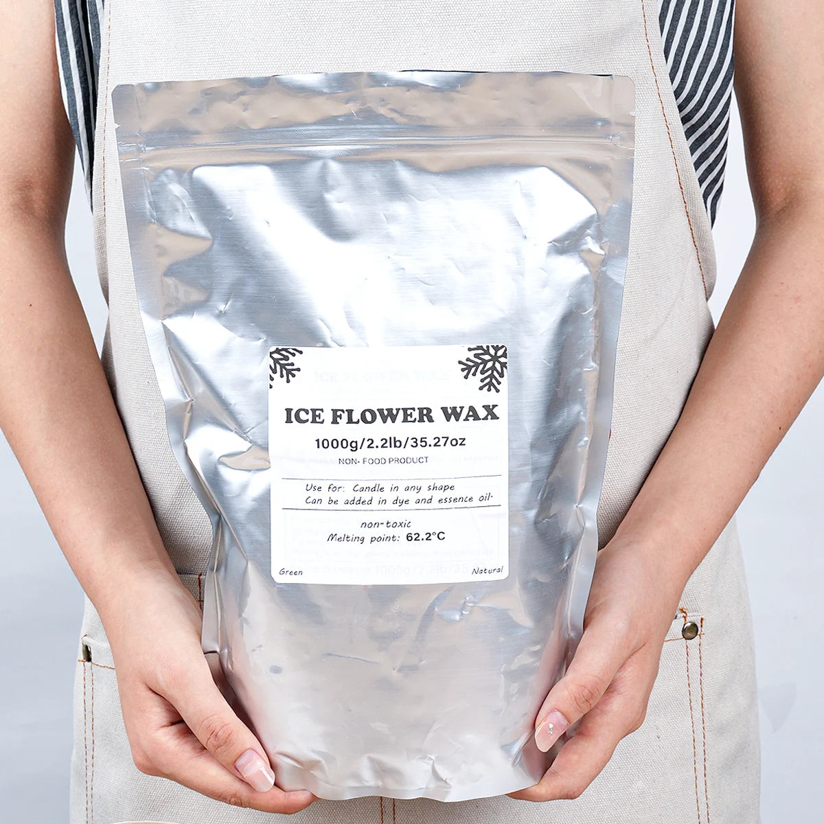 🕯️🌿Cire en poudre blanche “Ice Flower Wax”